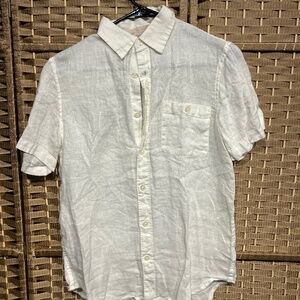 White Small Men's Blouse